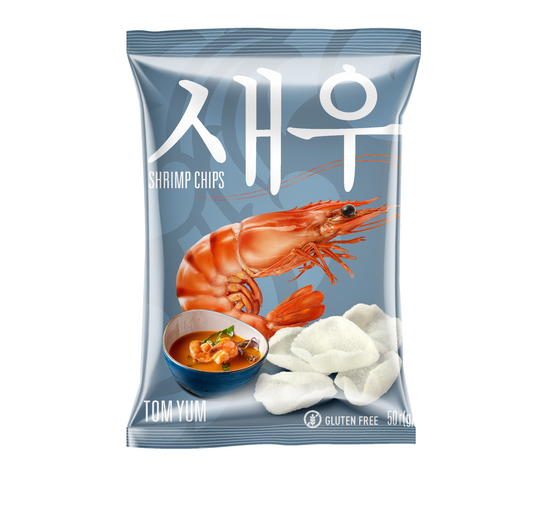 Chipsy krewetkowe Shrips o smaku Tom Yum, 50 g