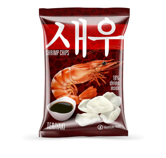 Chipsy krewetkowe Shrips o smaku sosu Teriyaki, 50 g